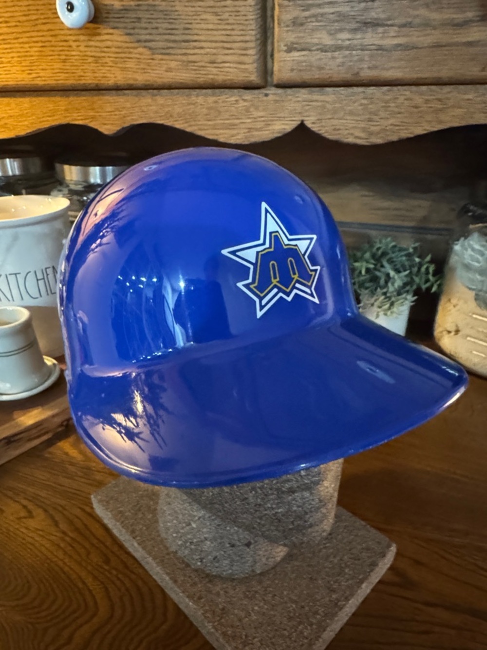 VTG Seattle Mariners Full Size Batting Helmet Replica W/Star & DQ on back